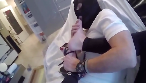 Busty shemale 18+ rides her lover's cock in the POV