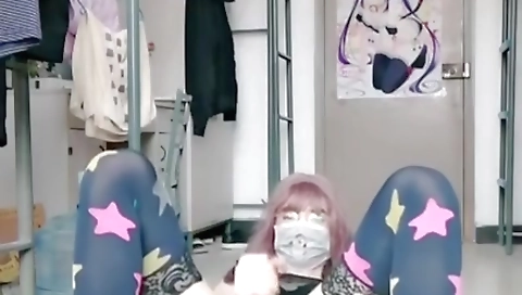 Shemale with small tits gets her pussy fucked by guy