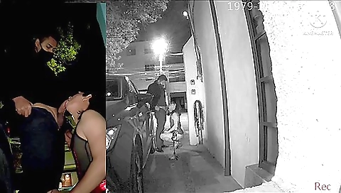 Big ass brunette gets her ass fucked on an outdoor