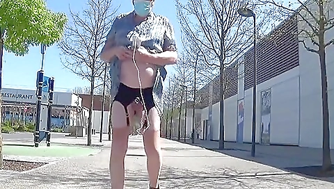 Curvy mature babe stripping in front of a naked camera