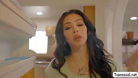 A busty brunette enjoys her large ass and her ass sucking hard