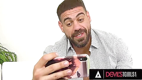 Fabulous trans babe on the bed is fucked with deepthroating