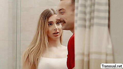 Sexy redhead babe with a sexy body getting fucked in the hardcore anal