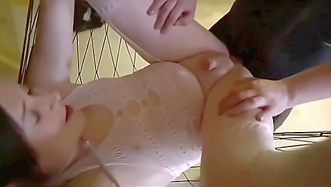 Horny brunette and shemale are playing with their dicks