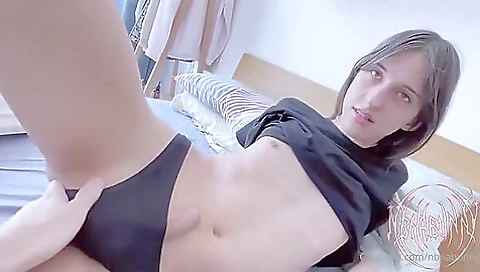 Coffee cup brunette with small tits 1st time cunnilingus