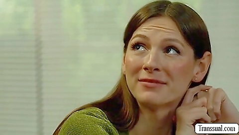 Big tits guy fucks his ts librarian crush in the end